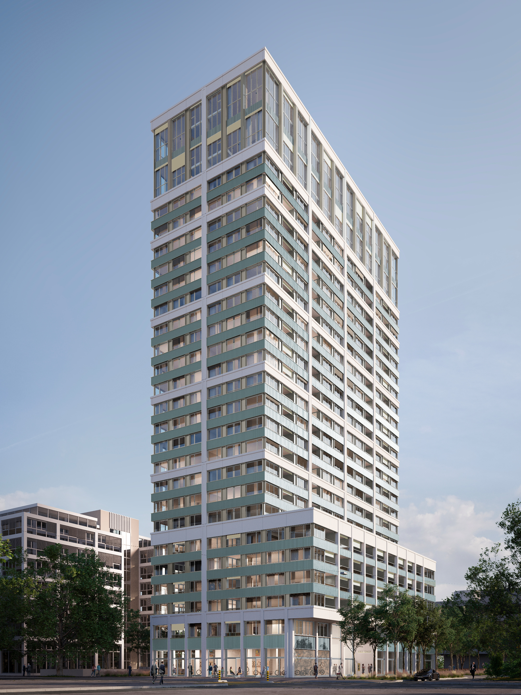 Wohnhochhaus Leutschenbach, Zürich Visualisierung Stücheli Architekten AG