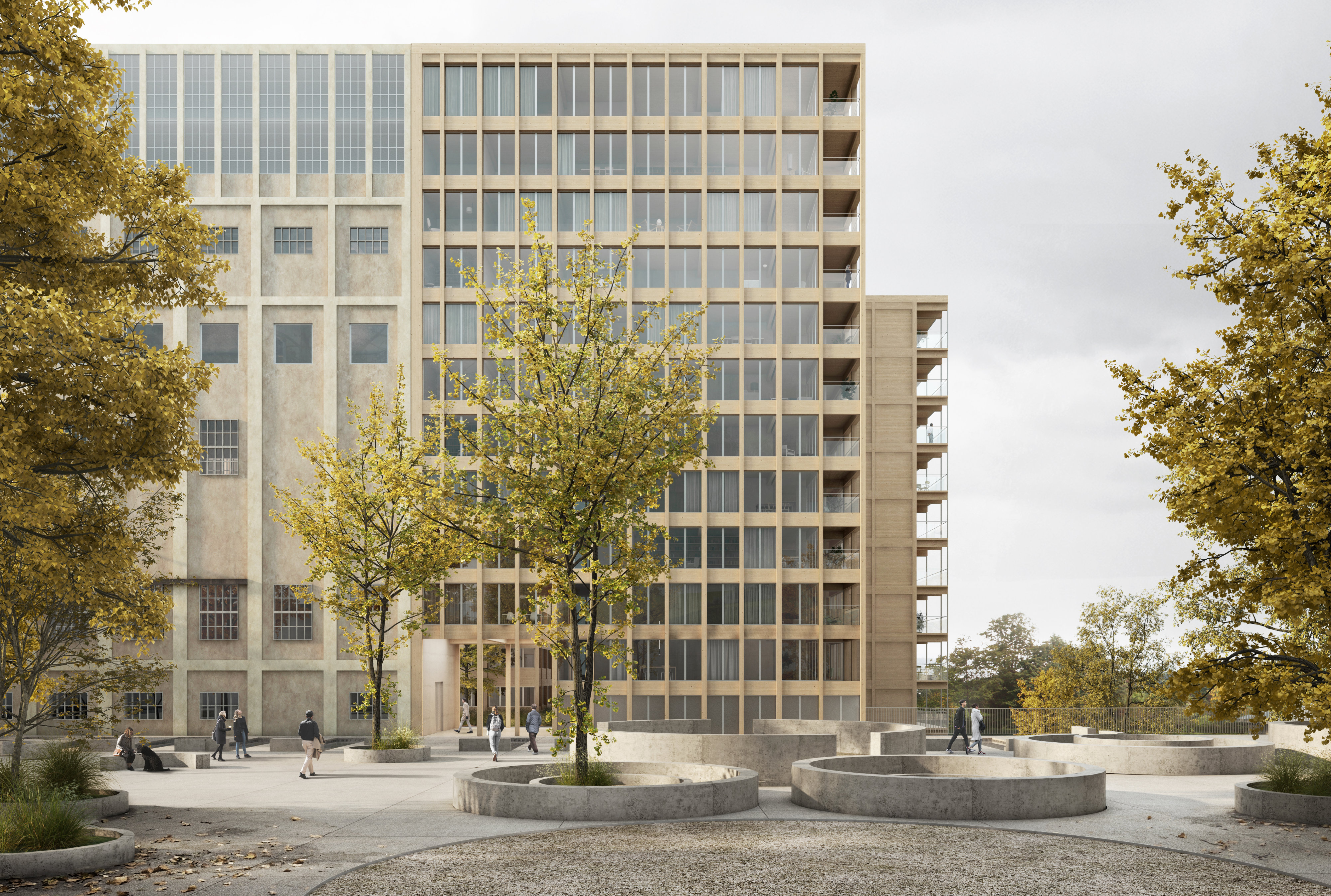 Visualisierung: Kocherei, Attisholz- Areal, Riedholz Stücheli Architekten AG © Filippo Bolognese