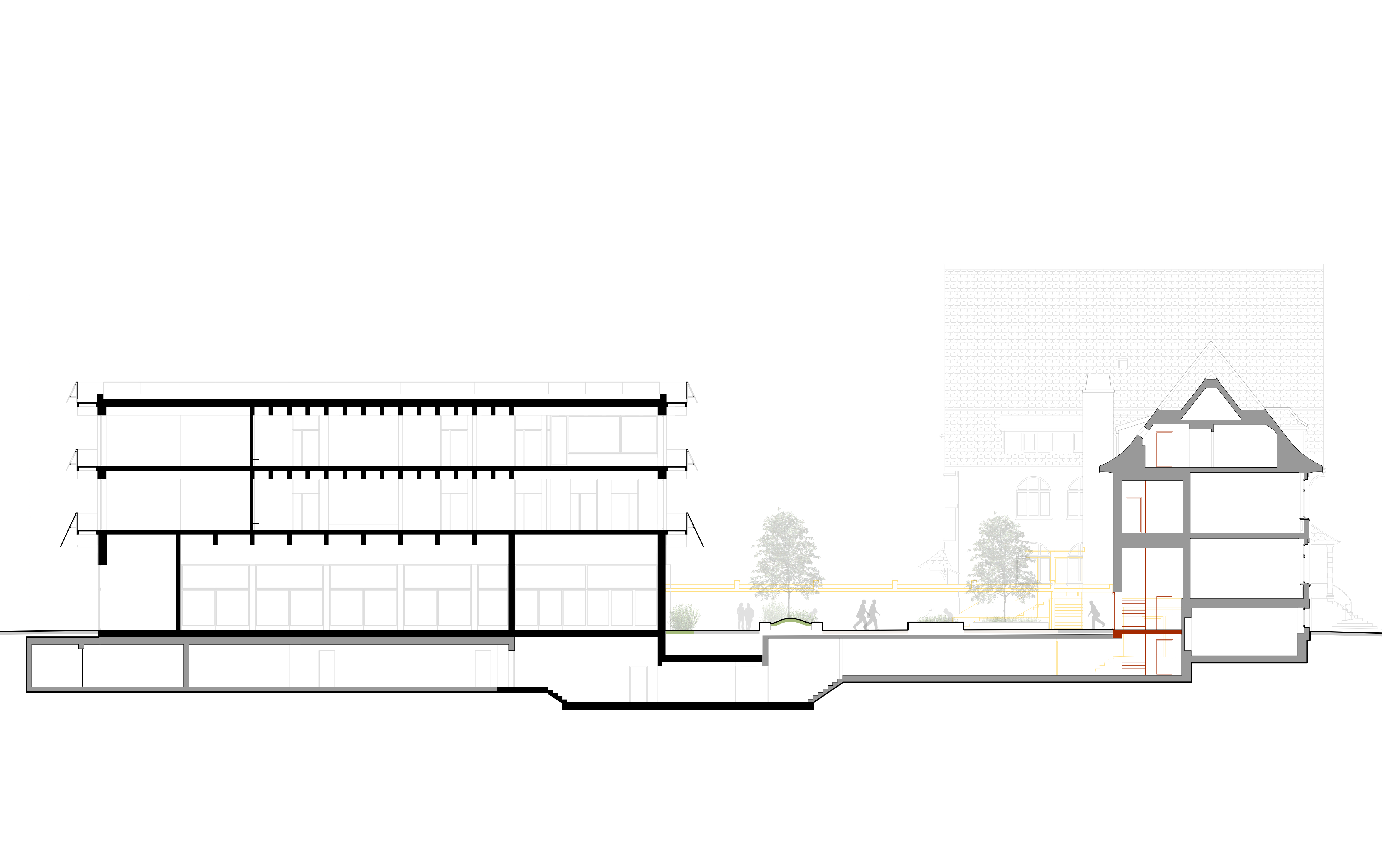 Erweiterung Schulanlage Burgerau, Rapperswil-Jona, Grundriss 1OG