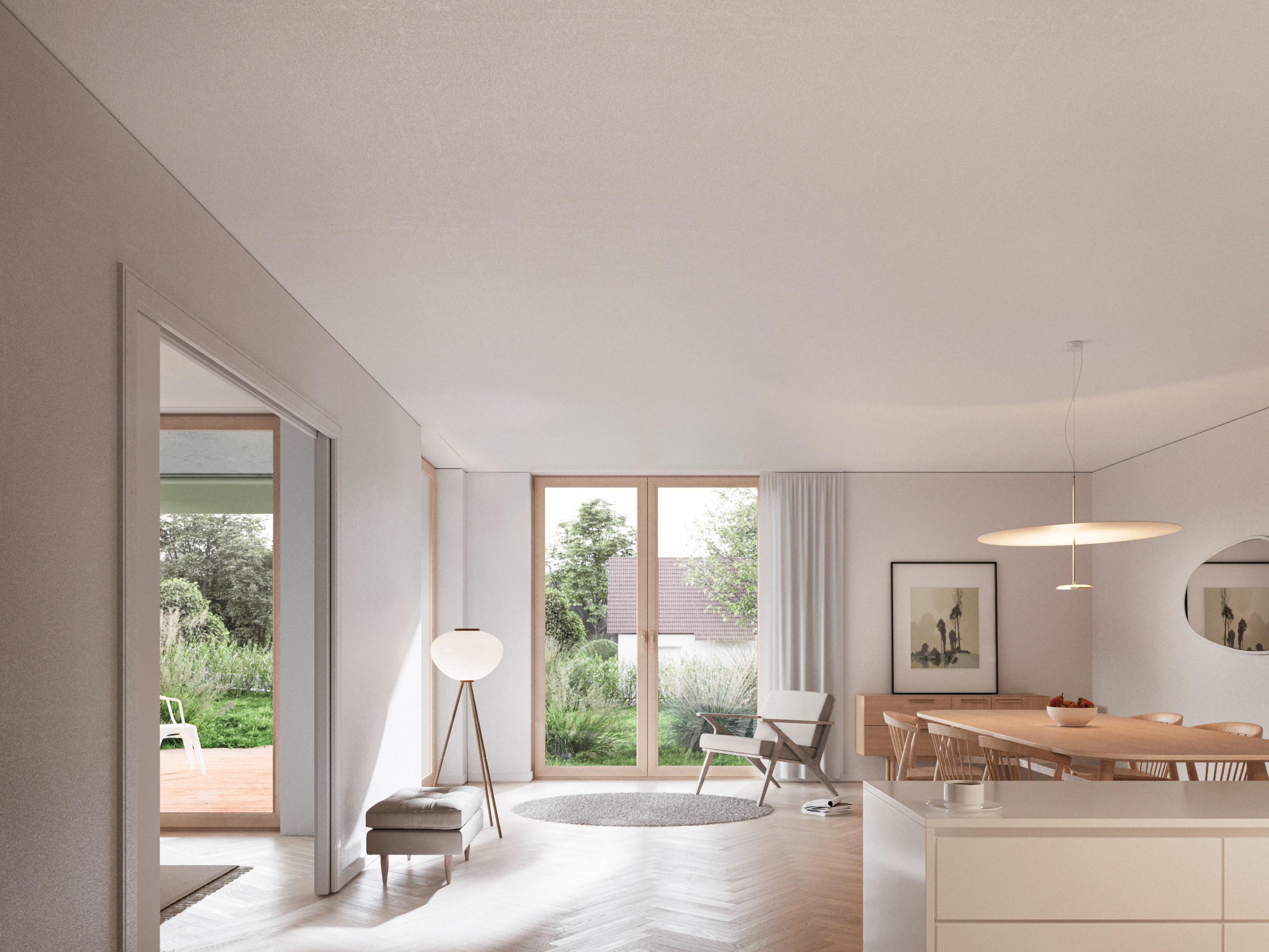 Study for Residential Development Krummibuckweg, Dielsdorf, Visualization by Michal Pietrusiewicz