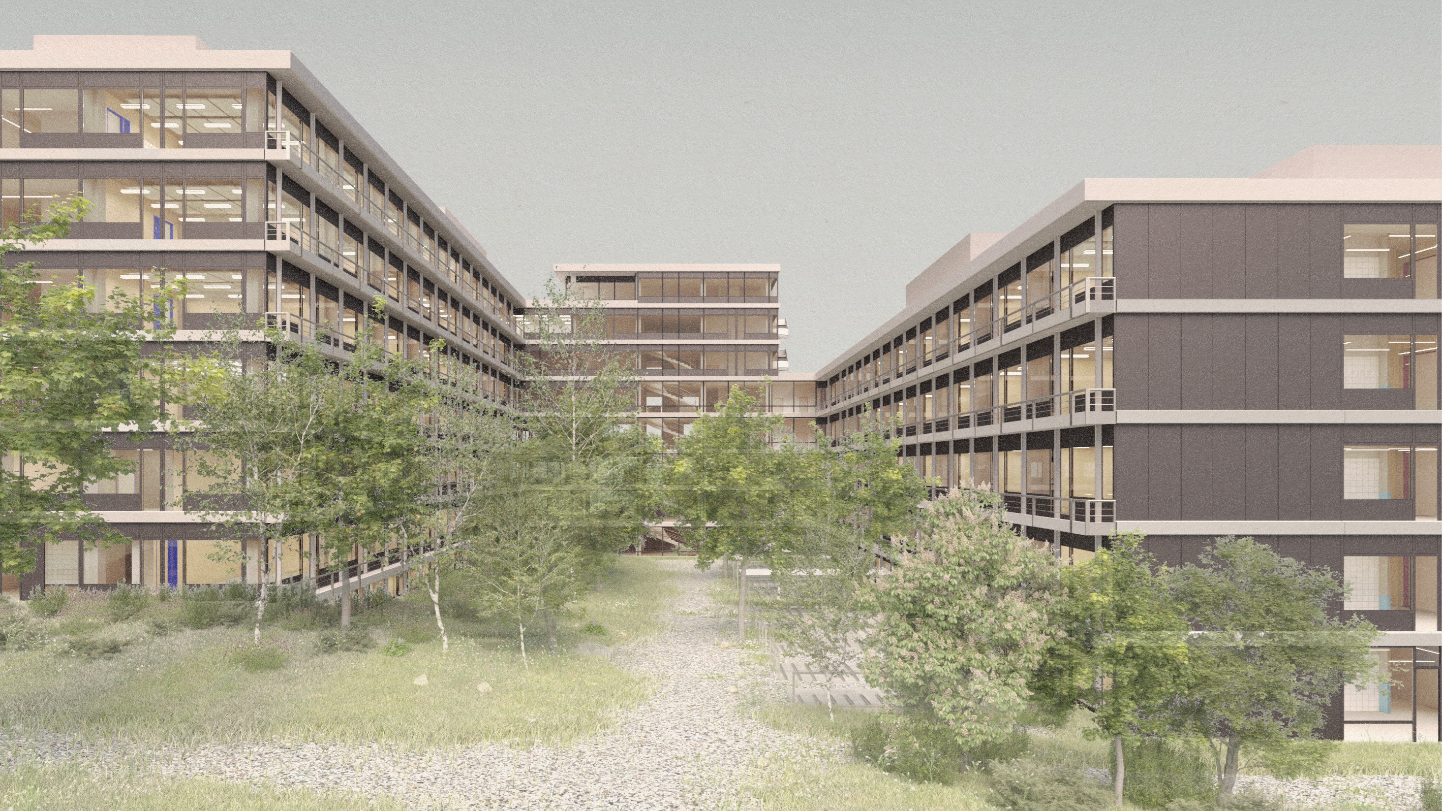 Visualisierung Campus Irchel © Stücheli Architekten