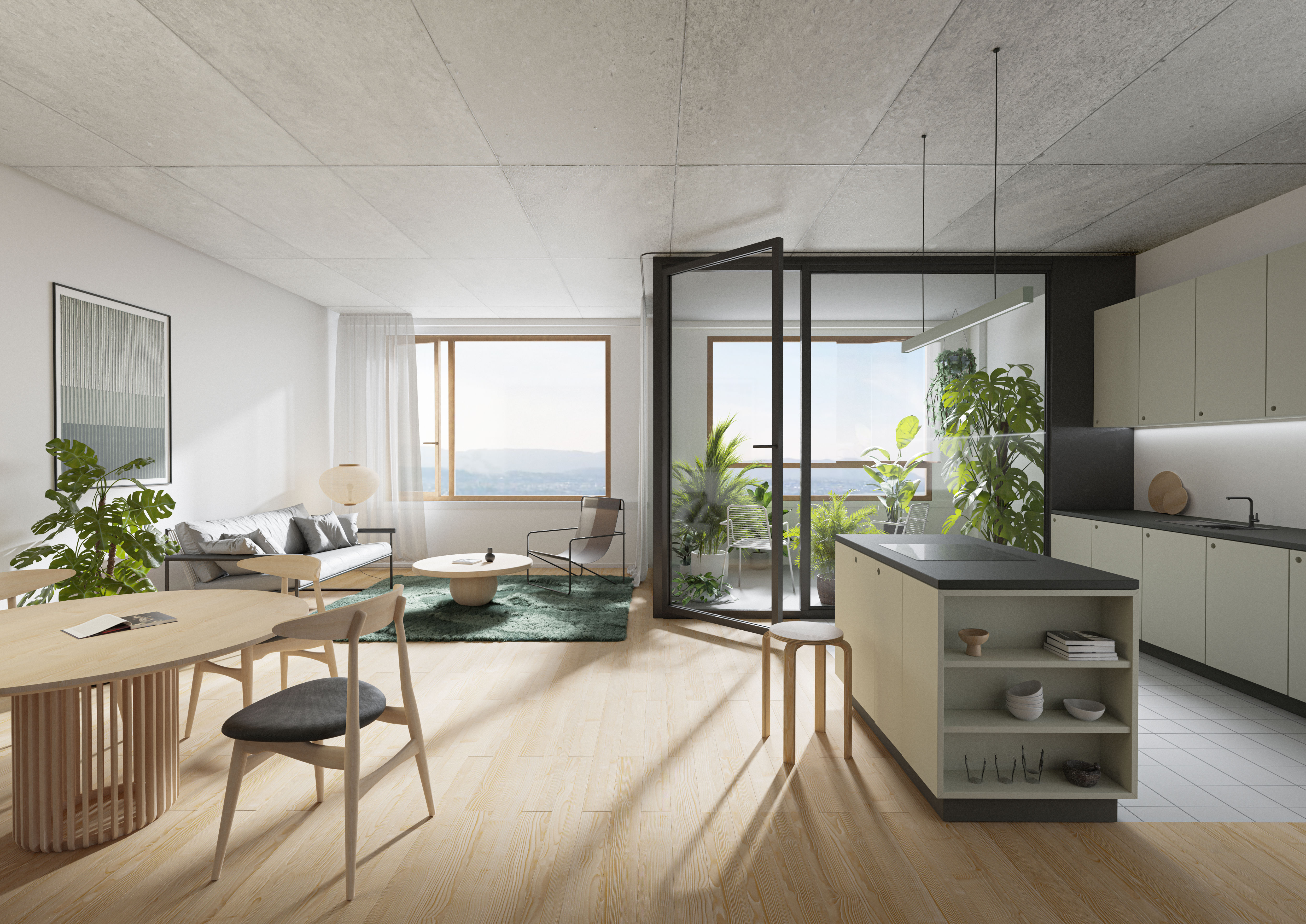 Studie Hochhaus Baufeld E2 Effretikon_Stücheli Architekten  Visualisierung © Michal Pietrusiewicz