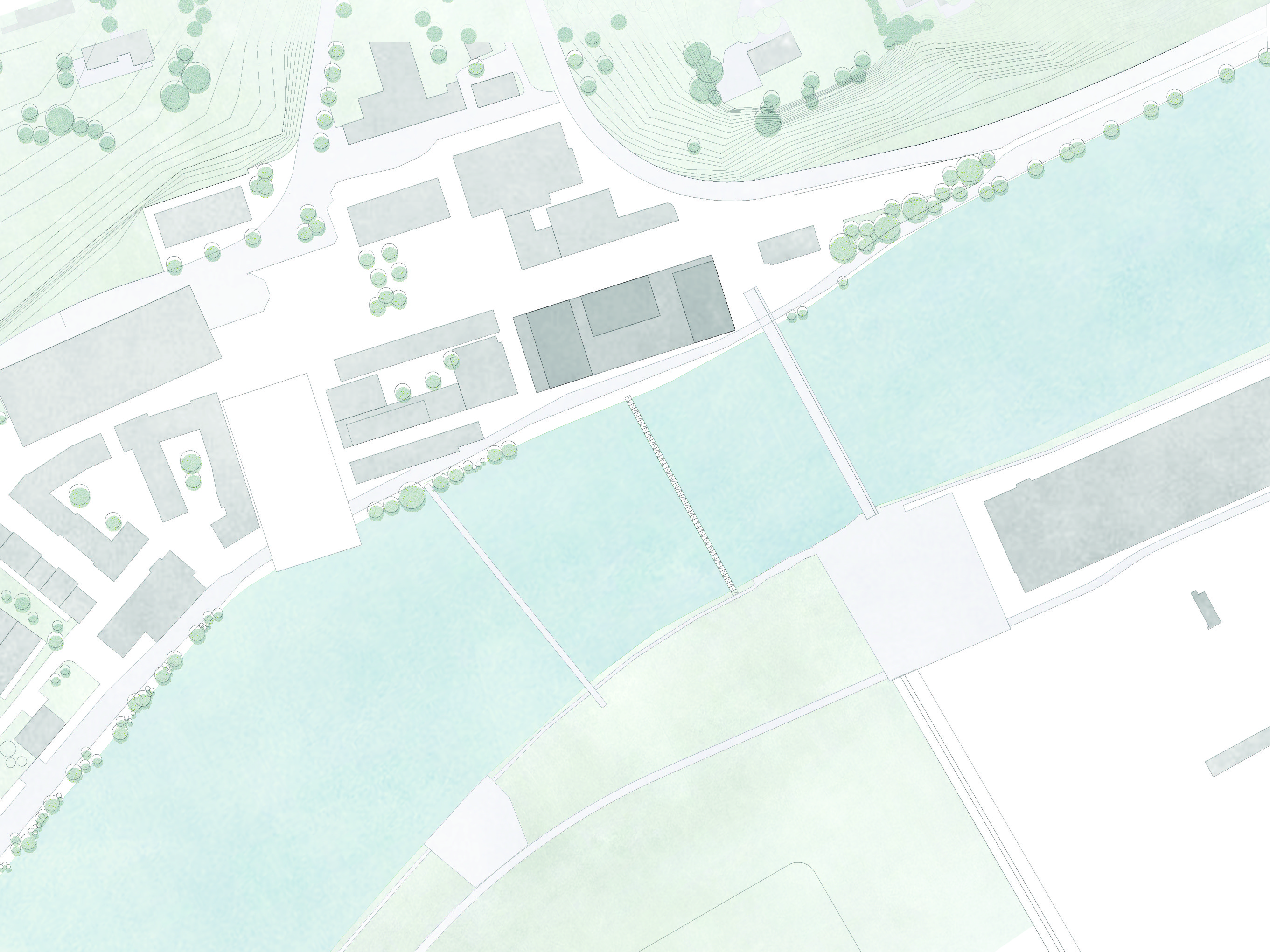 Stücheli Architekten AG_Situationsplan_Attisholz Lagerhaus Riedholz