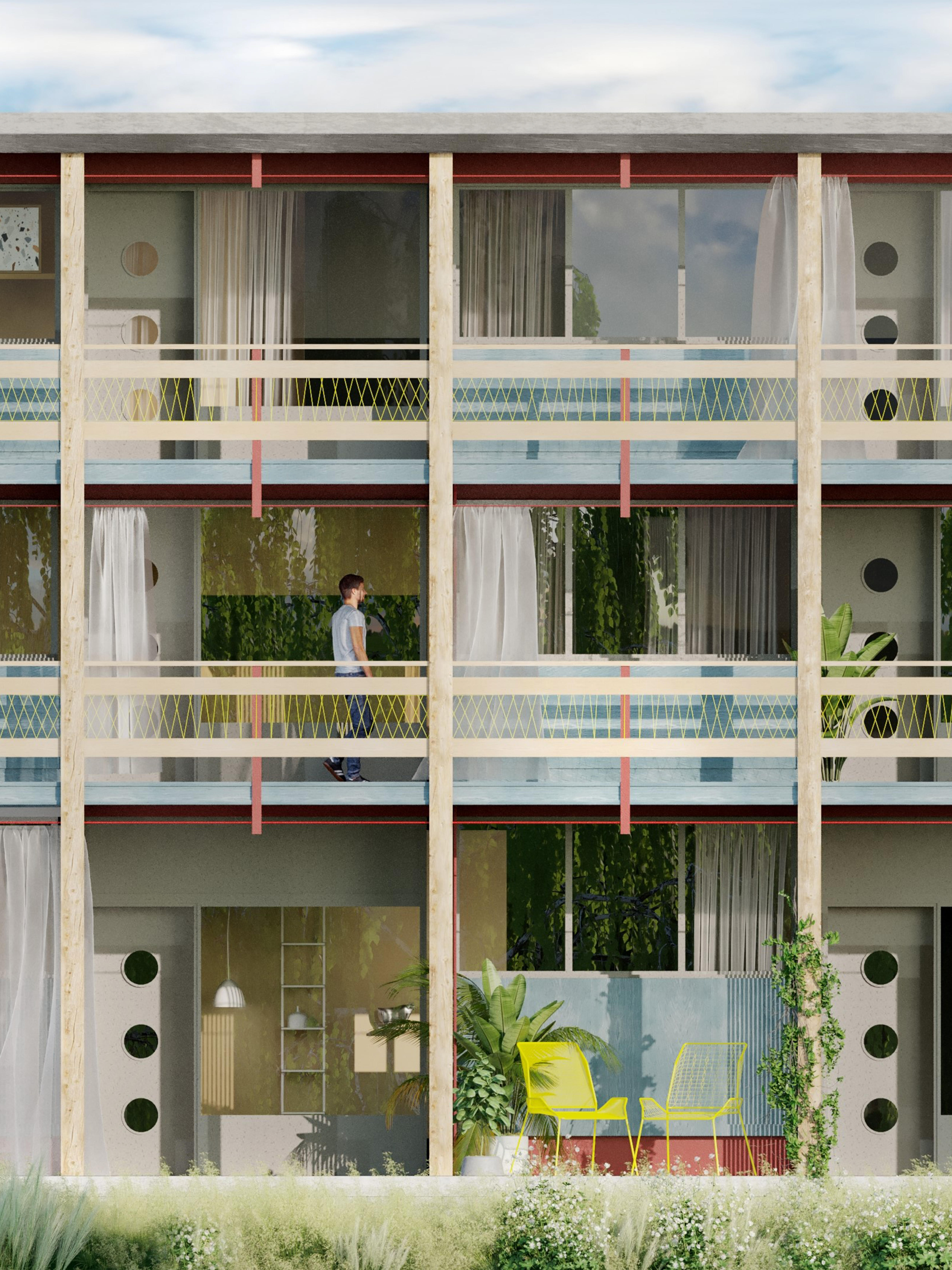 Visualisierung Studienauftrag Arealentwicklung, Gossau © Stücheli Architekten 