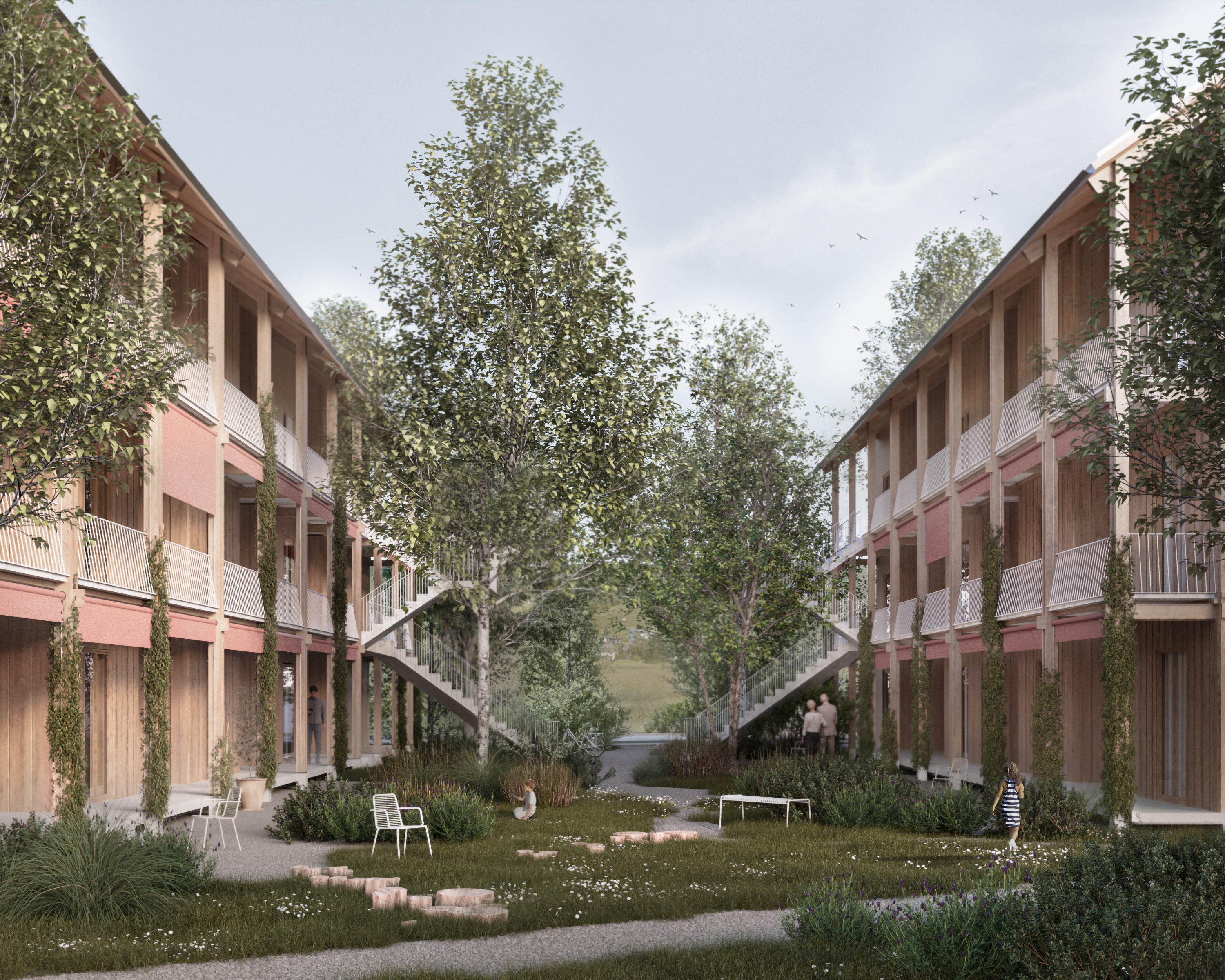 Visualisierung Wohnüberbauung Gubrist, Weiningen © Stücheli Architekten (2)