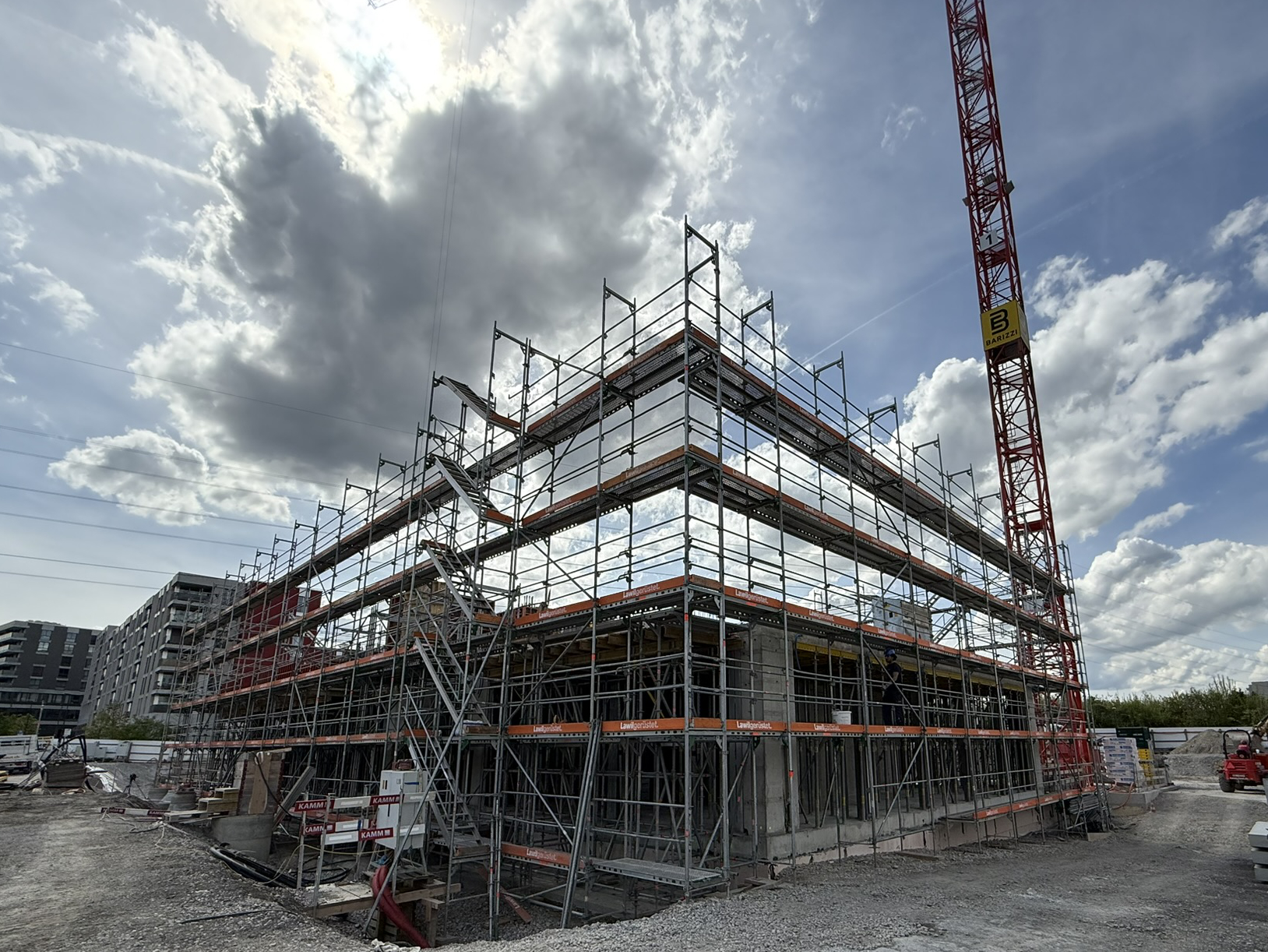 Baustelle Wohnhochhaus «Sky» Foto Stücheli Architekten