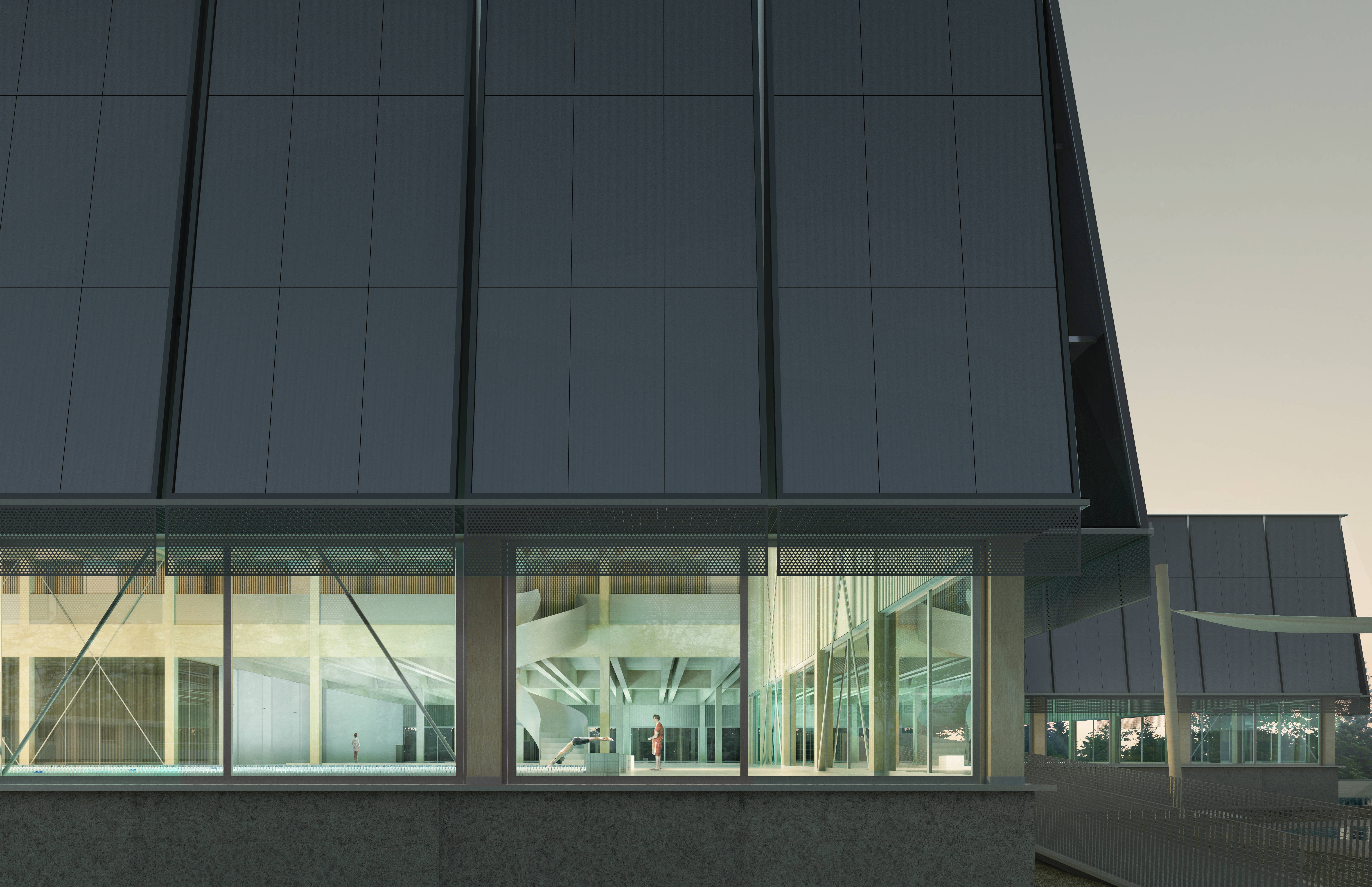 Visualisierung: Schwimmbad Lido, Rapperswil-Jona by Stücheli Architekten AG © Filippo Bolognese