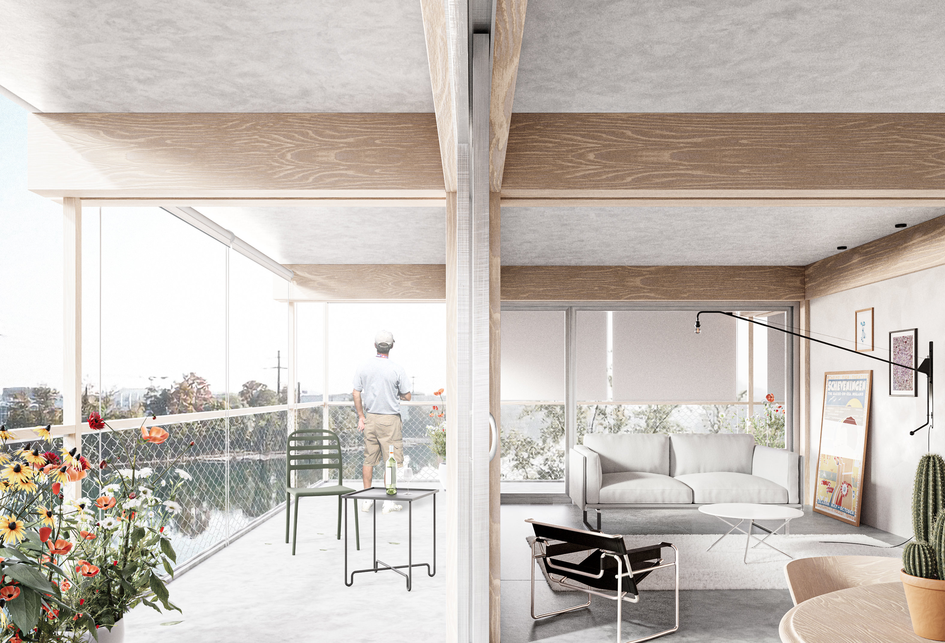 Visualisierung: Kocherei, Attisholz- Areal, Riedholz Stücheli Architekten AG © Filippo Bolognese