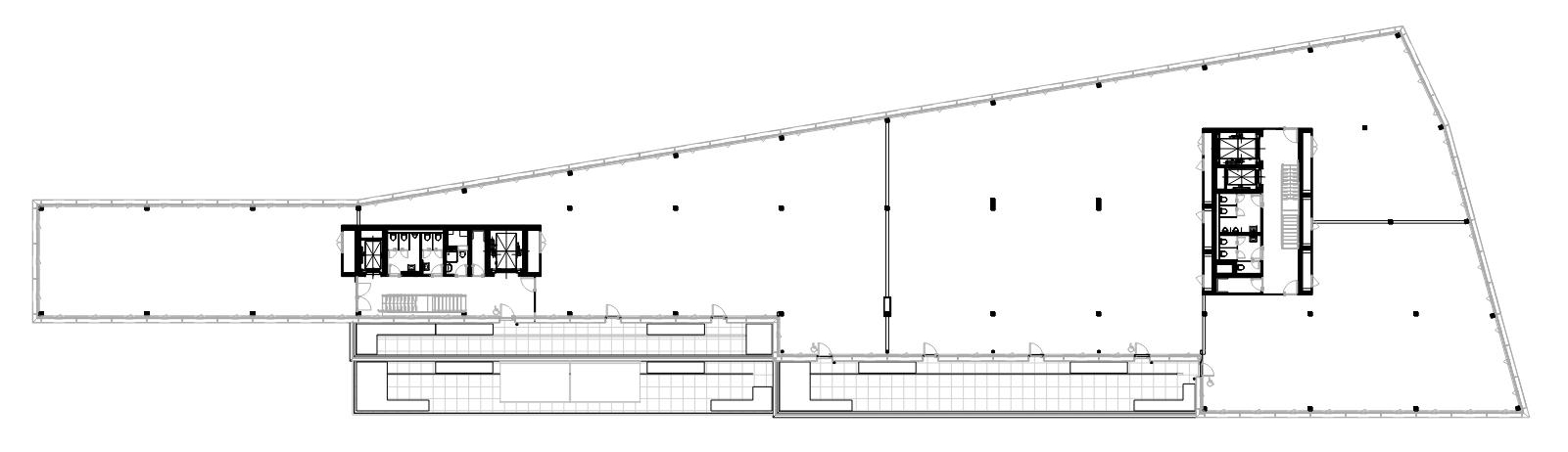 Gewerbehaus B2Binz, Zürich Grundriss 4. OG, Stücheli Architekten AG
