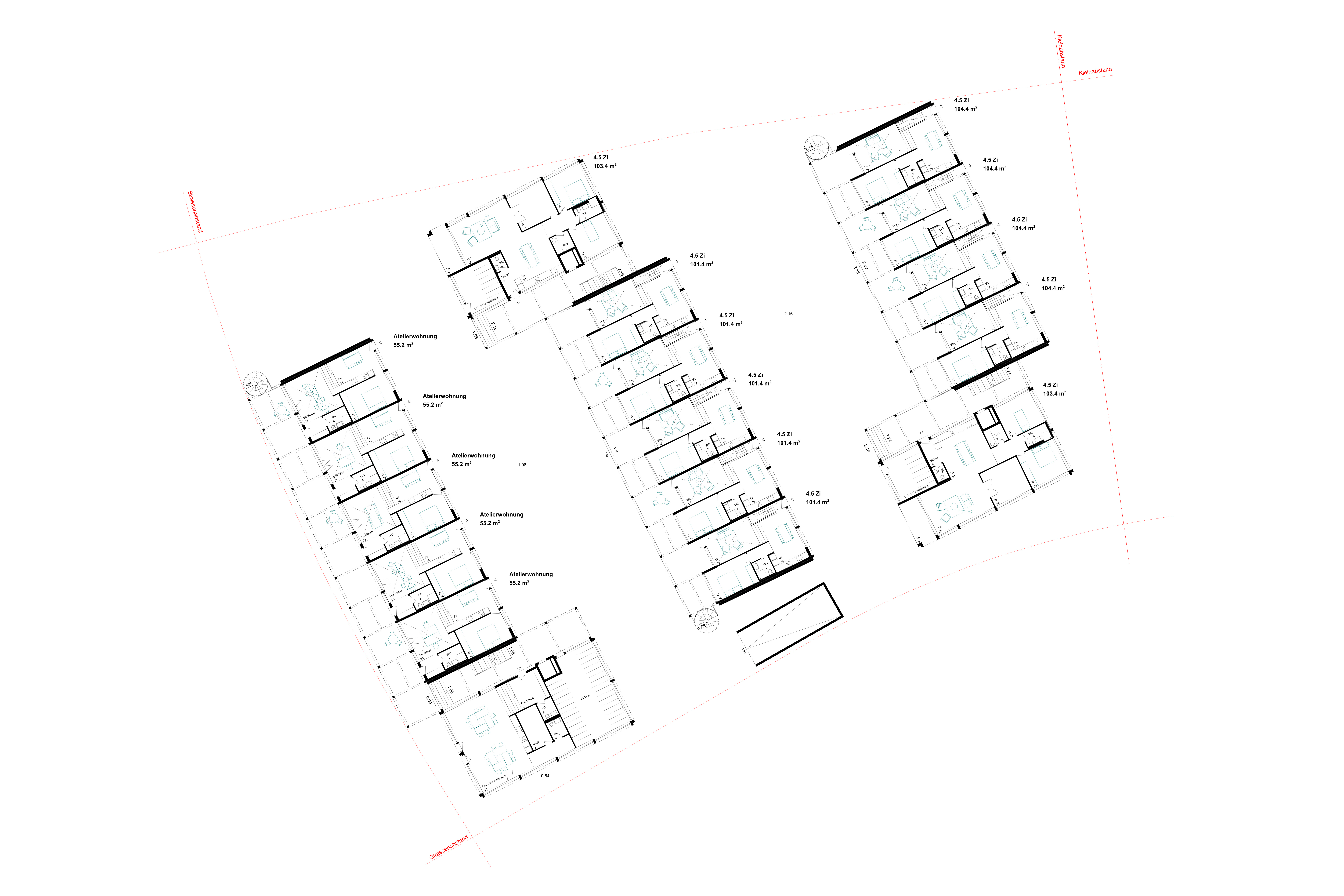 Studienauftrag Arealentwicklung, Gossau © Stücheli Architekten