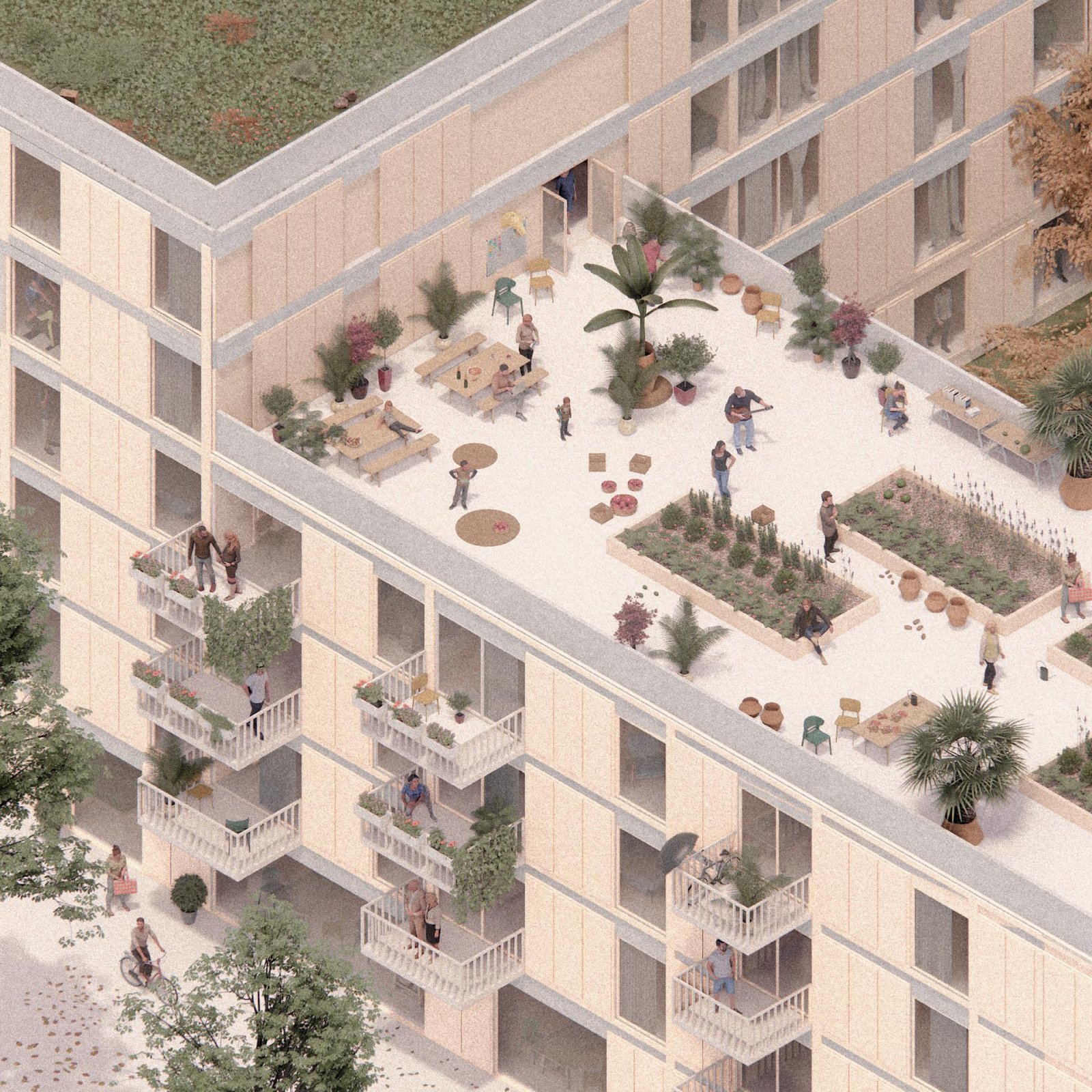 Wellis-Areal Visualisierung Stücheli Architekten © Filippo Bolognese Images