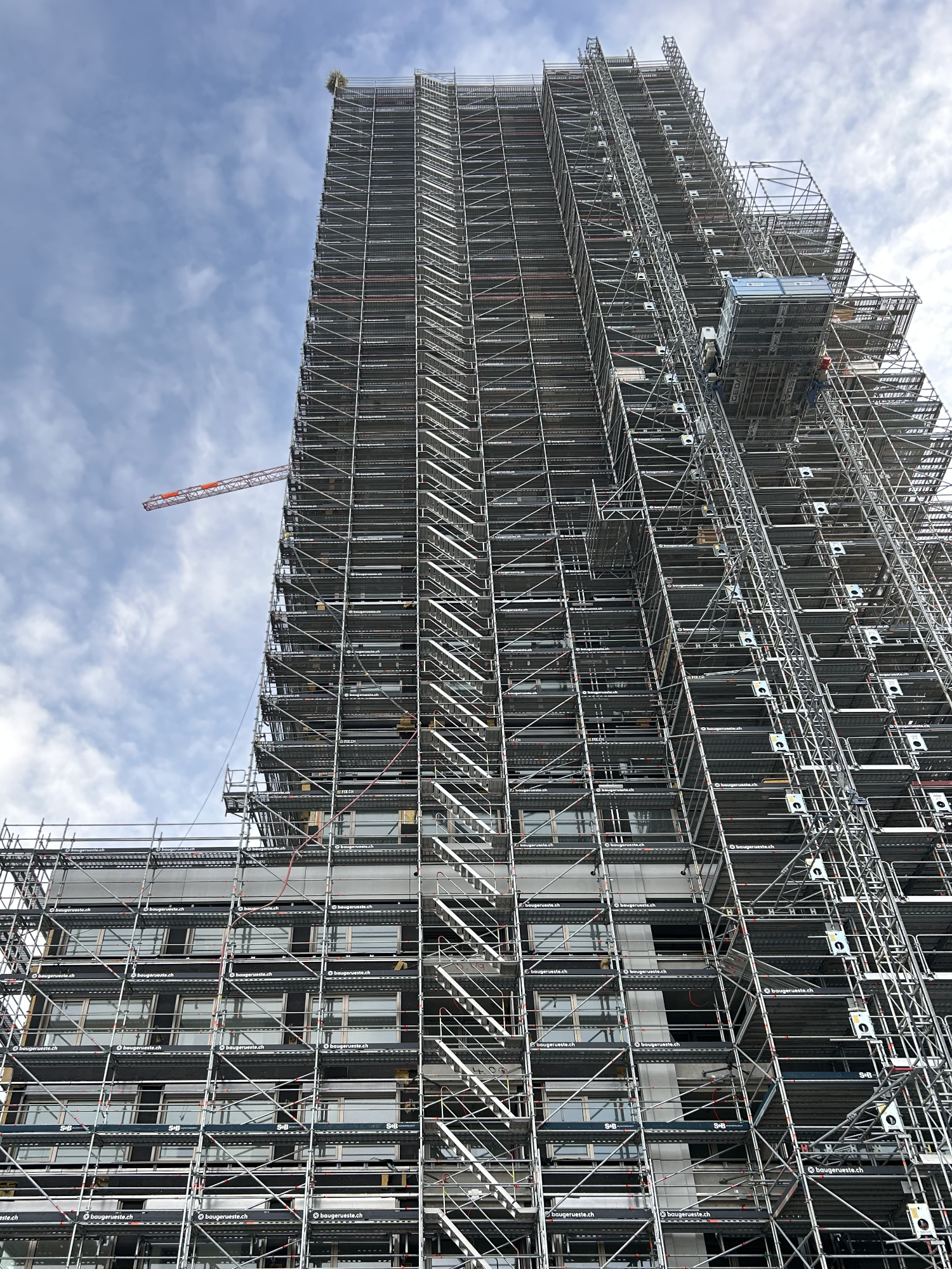 Baustellebesuch Wohnhochhaus Leutschenbach Zürich (1)