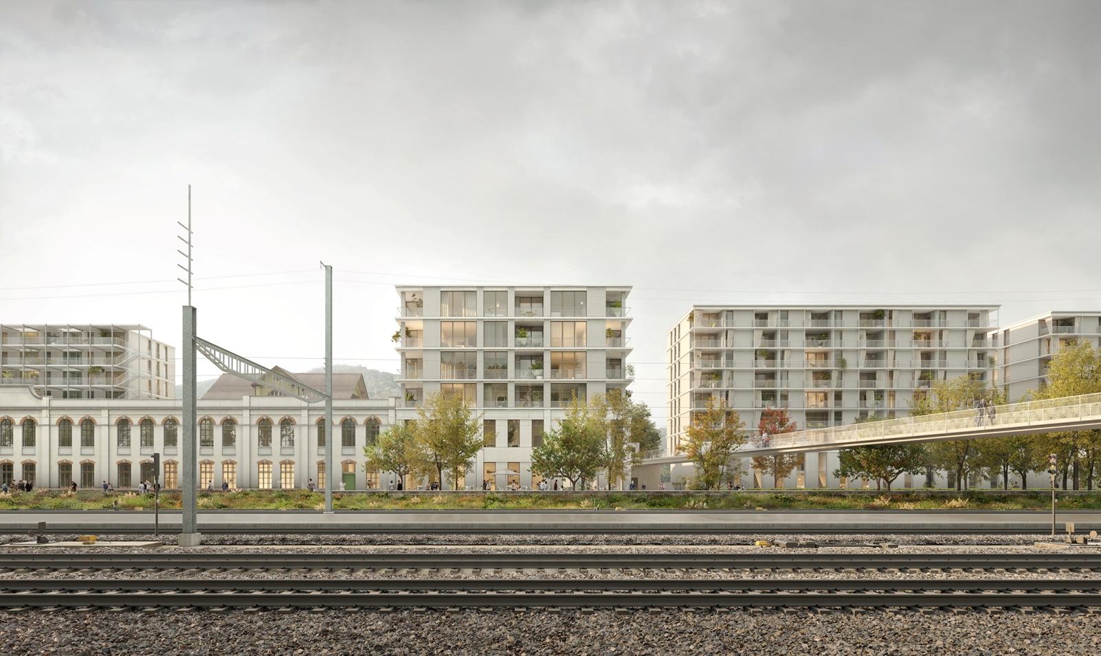 Visualisierung SETA Park, Wetzikon Stücheli Architekten AG © Filippo Bolognese Images