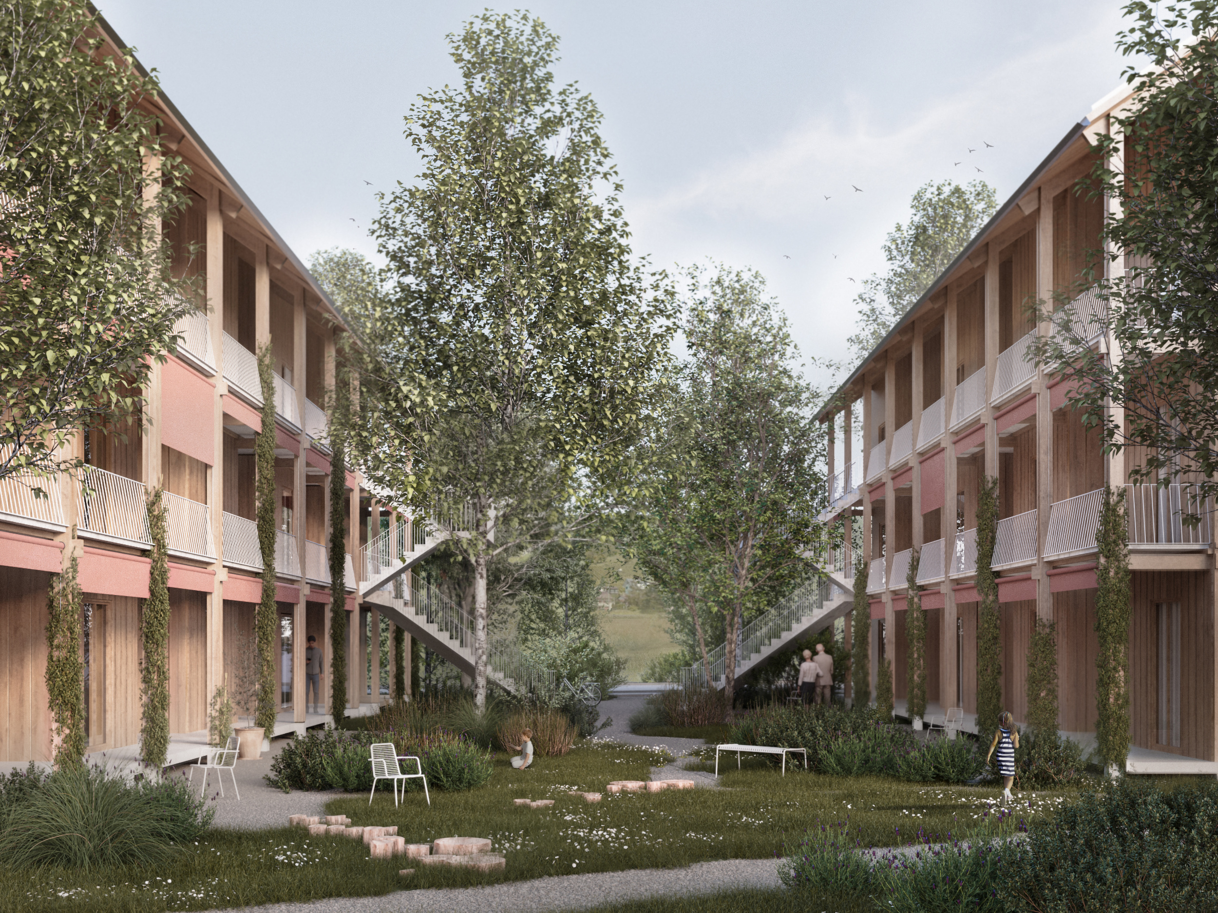 Visualisierung Wohnüberbauung Gubrist, Weiningen © Stücheli Architekten (2) (1)