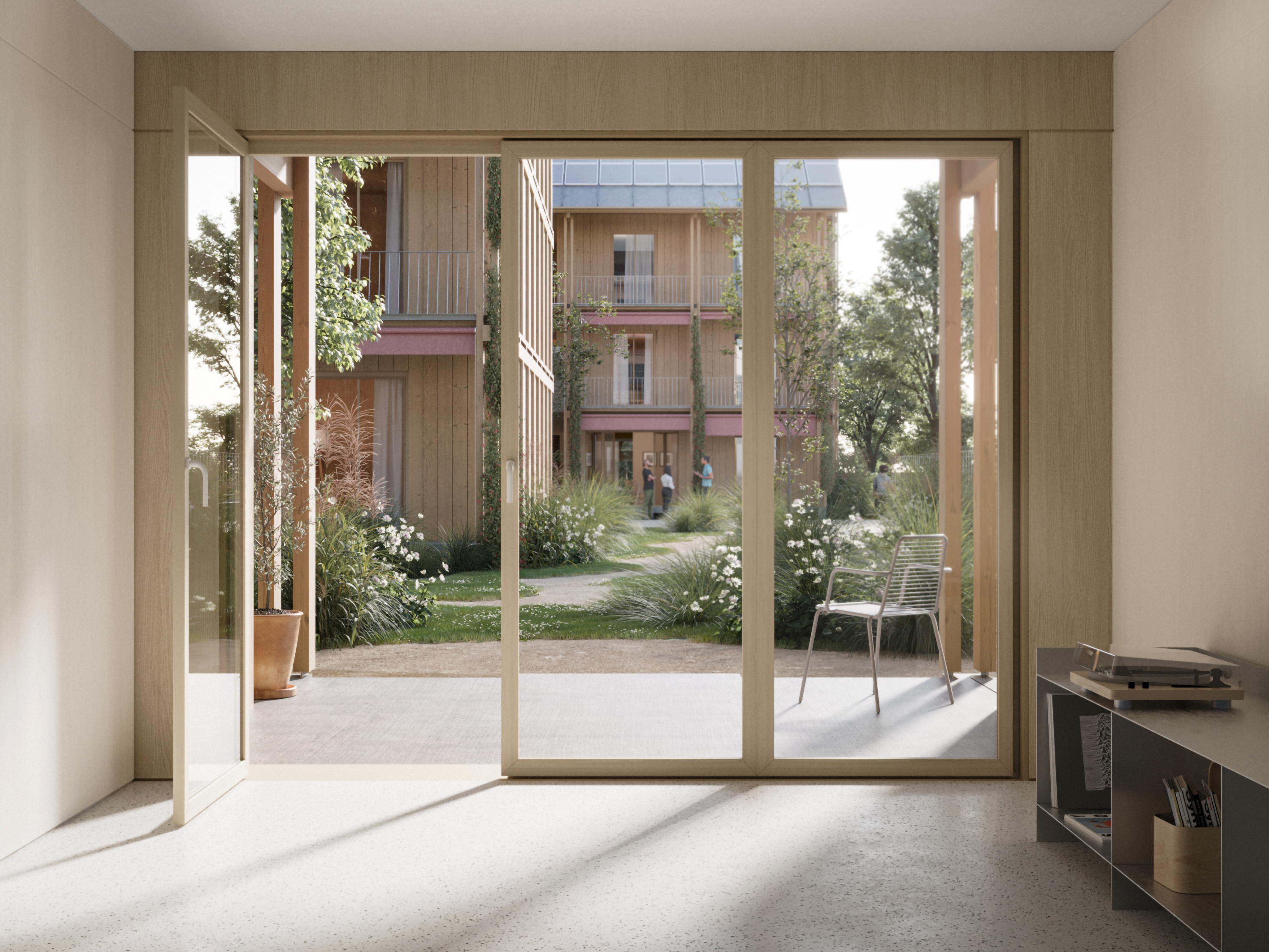 Visualisierung Wohnüberbauung Gubrist, Weiningen © Stücheli Architekten