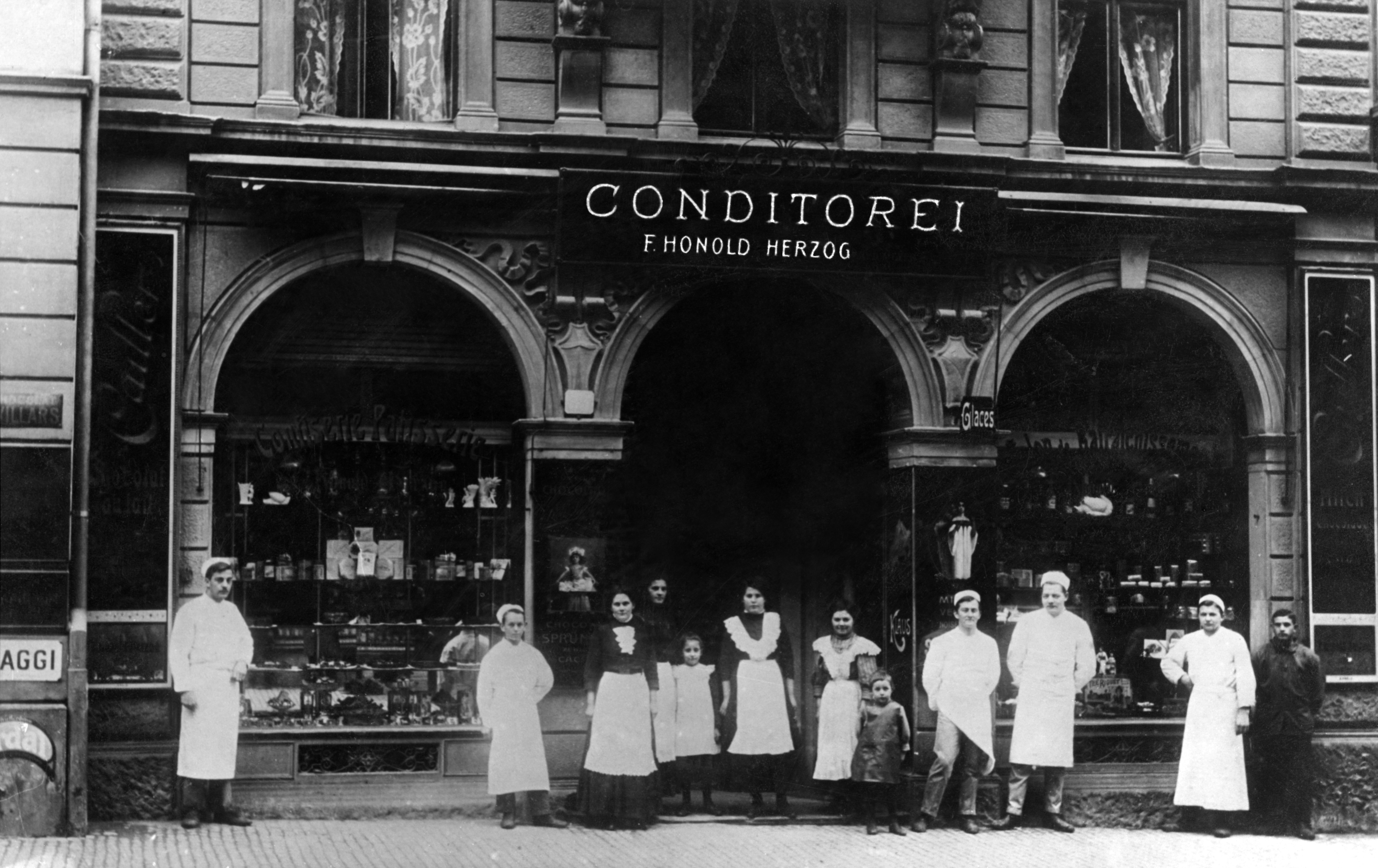 Archivbild Conditorei F. Honold Herzog um das Jahr 1910