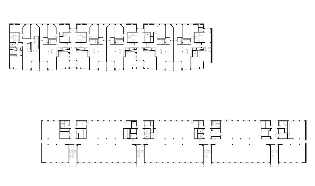 3. Obergeschoss  Paulstrasse 9, Umnutzung Paul-/Gertrudstrasse, Winterthur, Stücheli Architekten