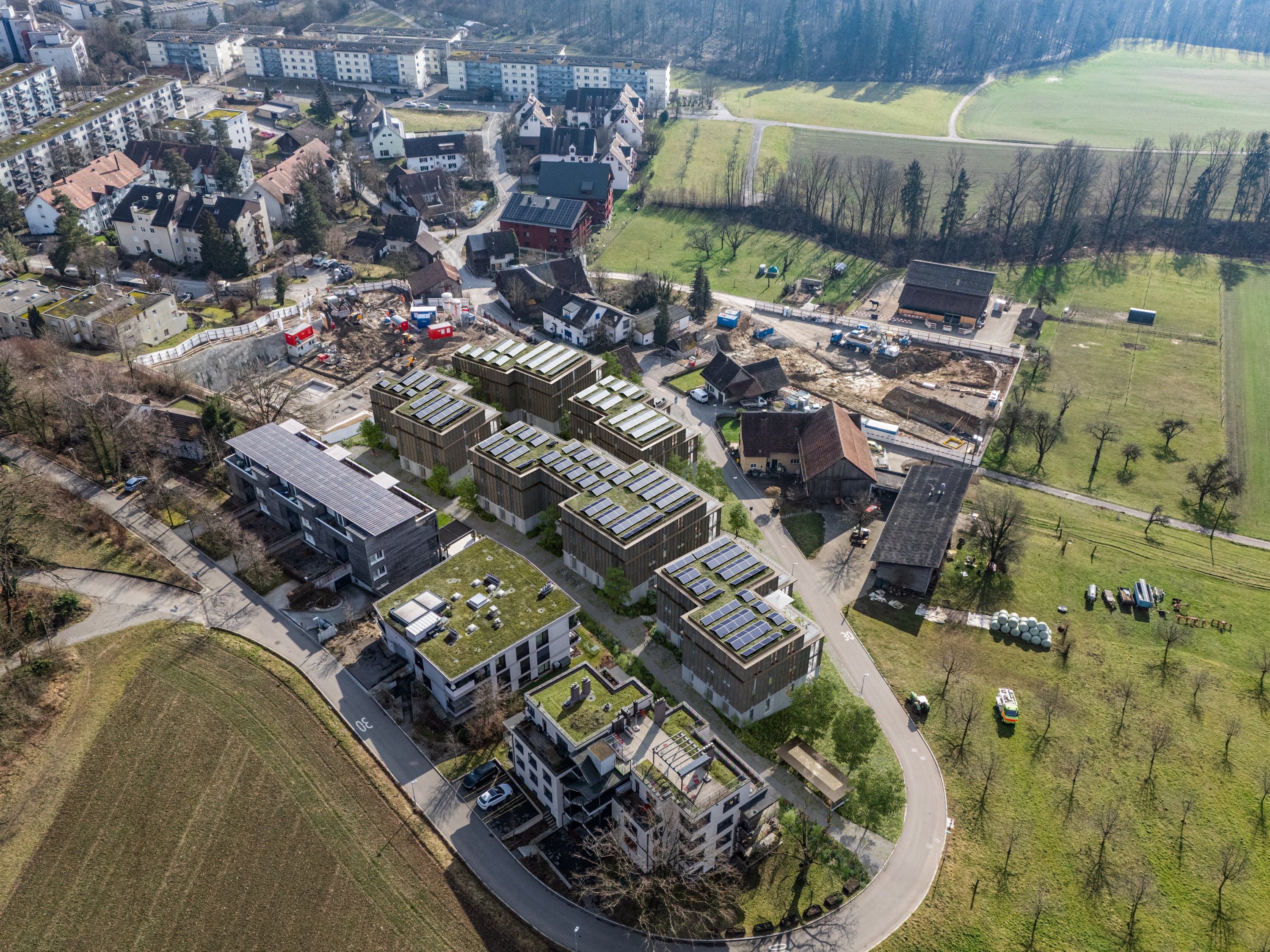 Visualisierung Wohnüberbauung Hurdäckerstrasse, Zürich Höngg © Indievisual.ch