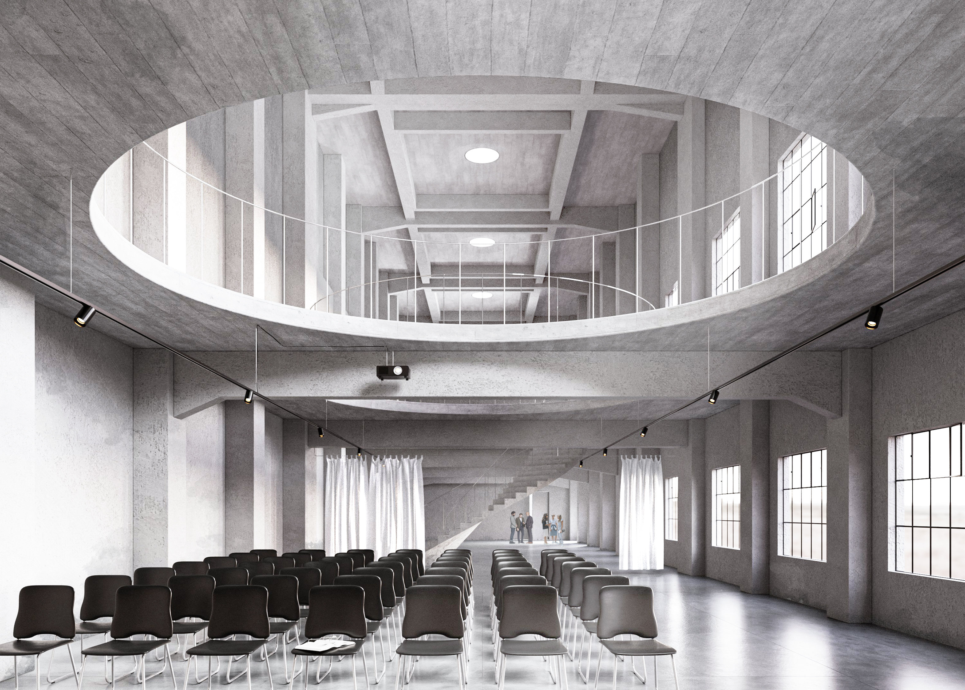 Visualisierung: Kocherei, Attisholz- Areal, Riedholz Stücheli Architekten AG © Filippo Bolognese